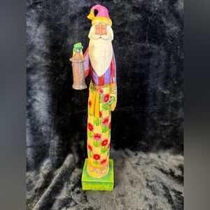 Jim Shore Floral Christmas Santa Heartwood Creek 12” Figurine Heart Is A Garden